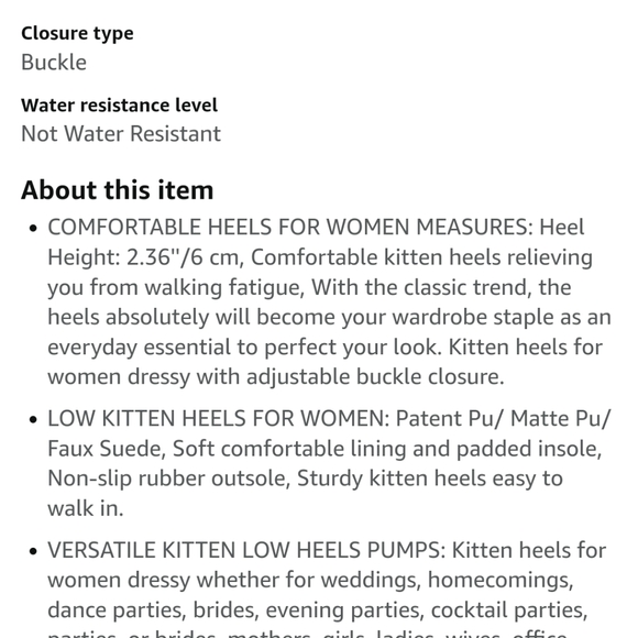 Navy blue kitten heels 6.5/37 - Picture 4 of 4